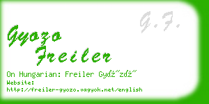 gyozo freiler business card